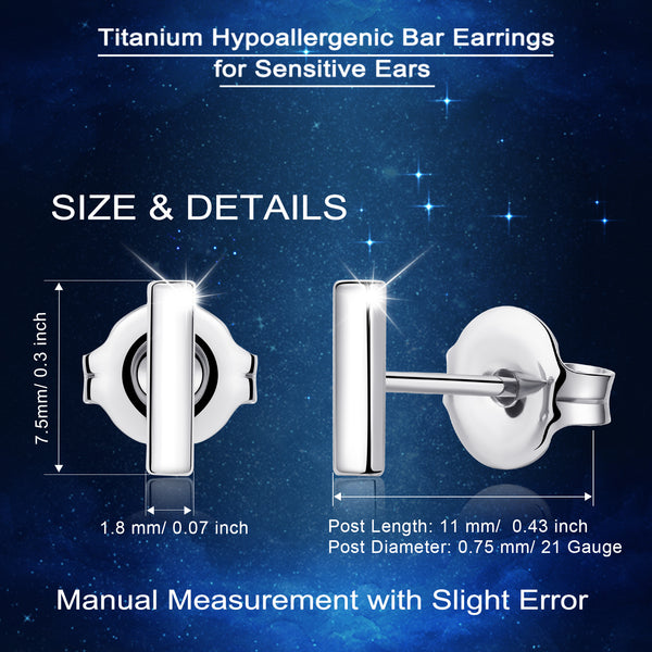 hypoallergenic titanium earrings